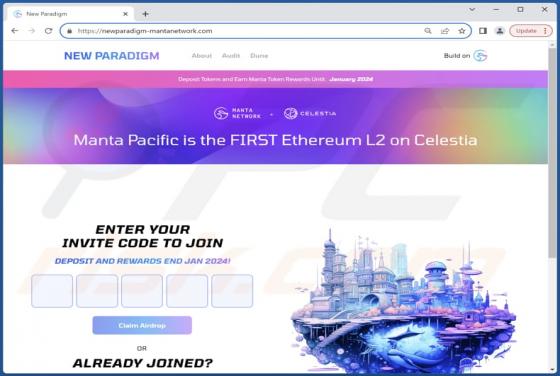 New Paradigm Airdrop Scam