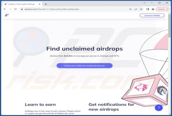 Find Unclaimed Airdrops Scam