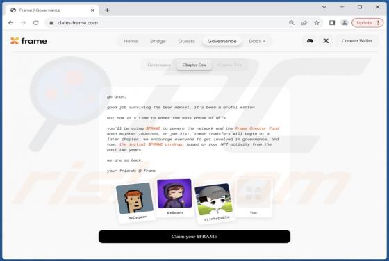 FRAME Airdrop Scam