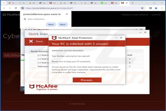 Protectalldevices.space Ads