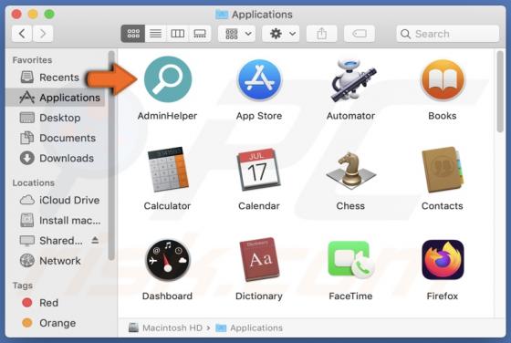 AdminHelper Adware (Mac)