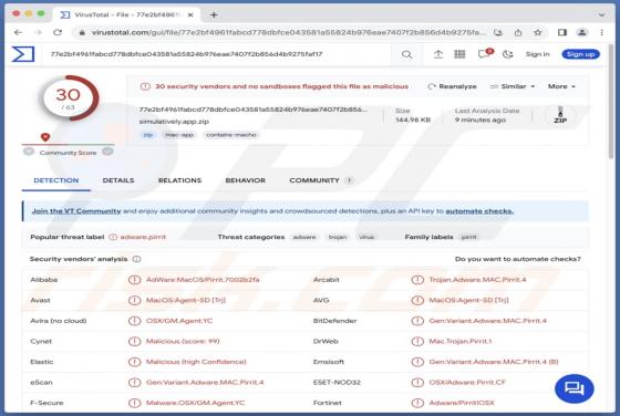 Simulatively.app Adware (Mac)