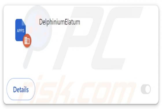 DelphiniumElatum Malicious Extension