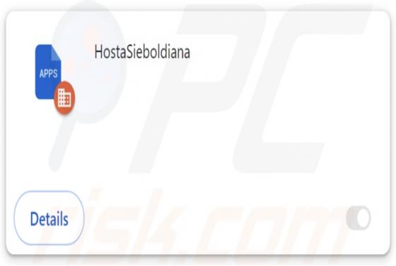 HostaSieboldiana Malicious Extension