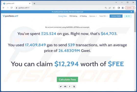 Gasfees Airdrop Scam