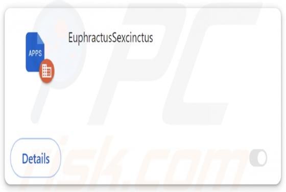 EuphractusSexcinctus Malicious Extension