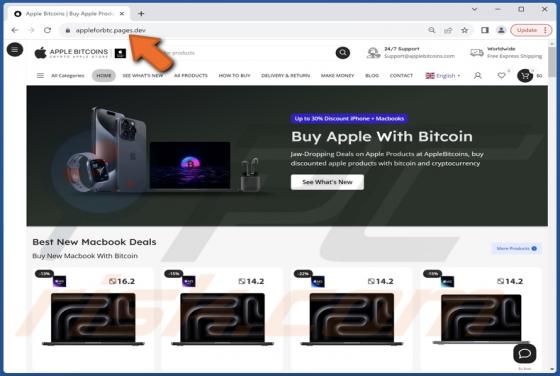 Buy Apple Products With Bitcoins Scam