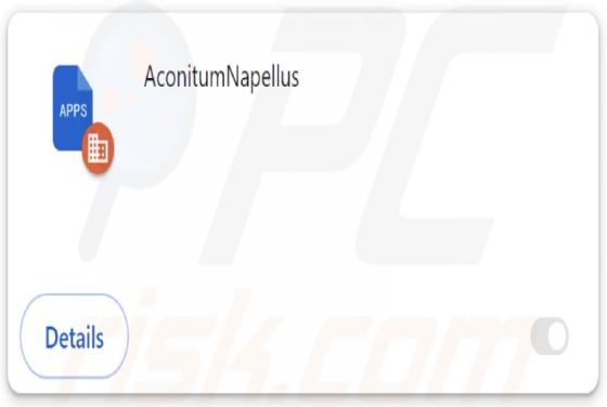 AconitumNapellus Malicious Extension