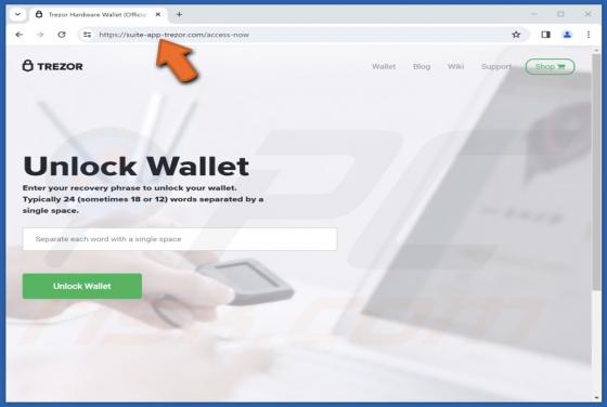 Trezor Upgrade Your Networks Scam