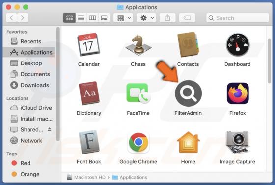 FilterAdmin Adware (Mac)