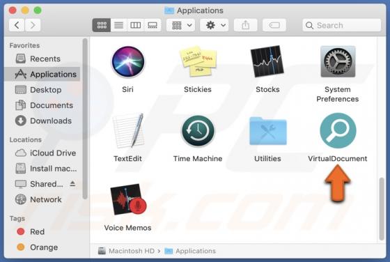 VirtualDocument Adware (Mac)