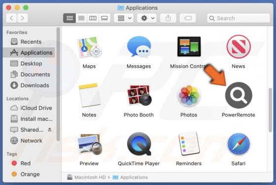 PowerRemote Adware (Mac)