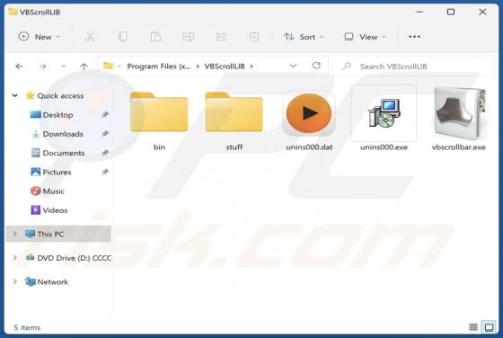 VBScrollLIB Unwanted Application