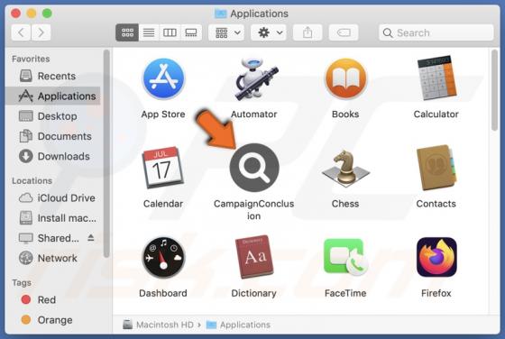 CampaignConclusion Adware (Mac)