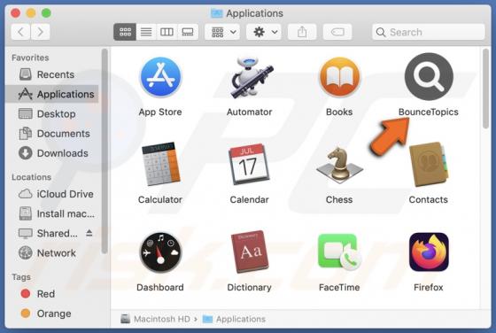 BounceTopics Adware (Mac)