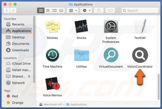 VisionCoordinator Adware (Mac)