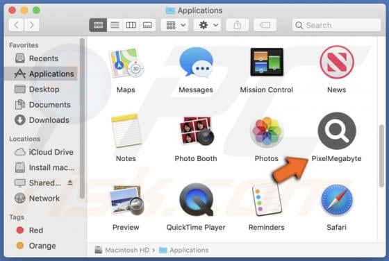 PixelMegabyte Adware (Mac)