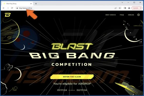 Blast Airdrop Scam