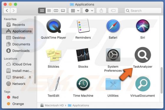 TaskAnalyzer Adware (Mac)
