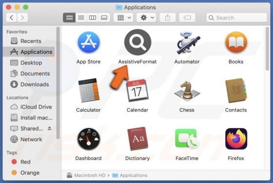 AssistiveFormat Adware (Mac)