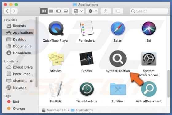 SyntaxDirection Adware (Mac)