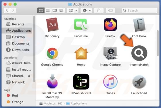 IncomeHatch Adware (Mac)