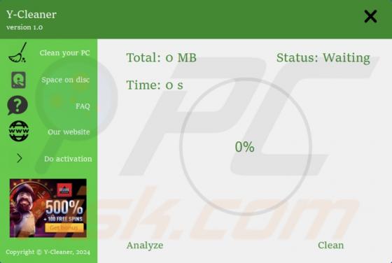 Y-Cleaner Unwanted Application