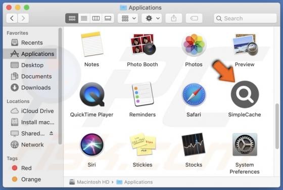 SimpleCache Adware (Mac)