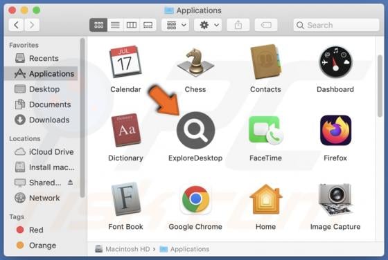 ExploreDesktop Adware (Mac)