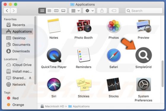 SimpleGrid Adware (Mac)