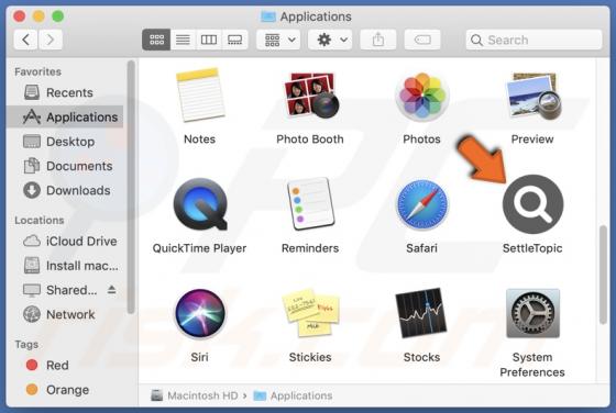 SettleTopic Adware (Mac)