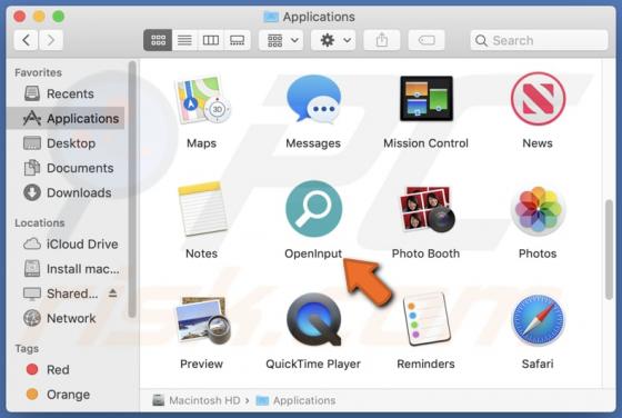 OpenInput Adware (Mac)