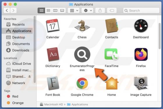 EnumeratorProgress Adware (Mac)