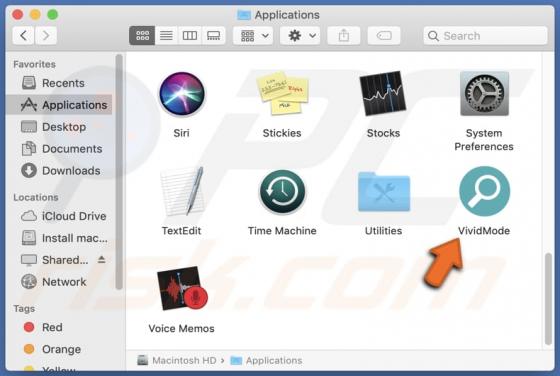 VividMode Adware (Mac)