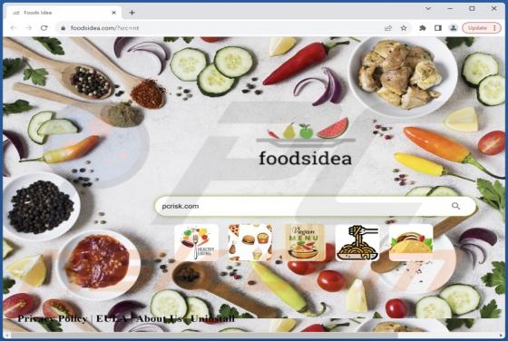 FoodsIdea Browser Hijacker