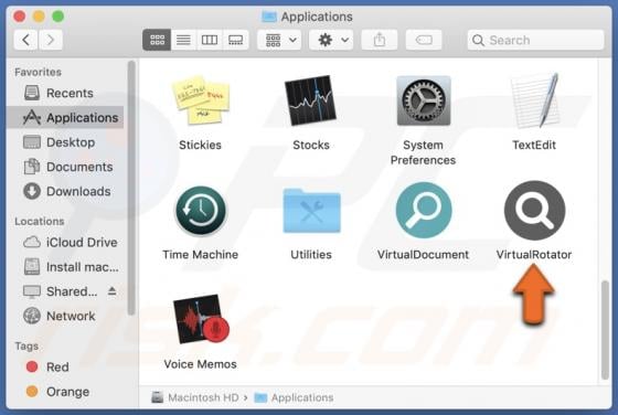 VirtualRotator Adware (Mac)