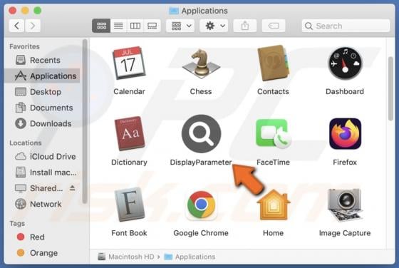 DisplayParameter Adware (Mac)