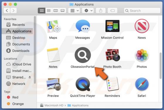 ObsessionPortal Adware (Mac)