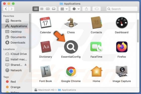 EssentialConfig Adware (Mac)