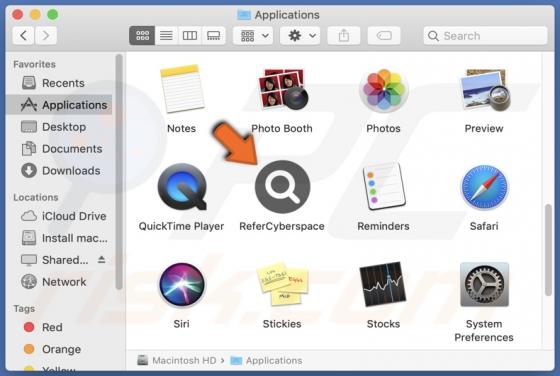 ReferCyberspace Adware (Mac)