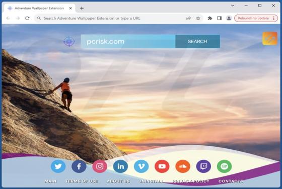 Adventure Wallpaper Extension Browser Hijacker