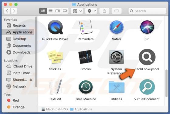 TechLookupTool Adware (Mac)