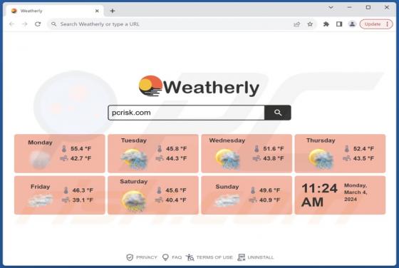 Weatherly Browser Hijacker