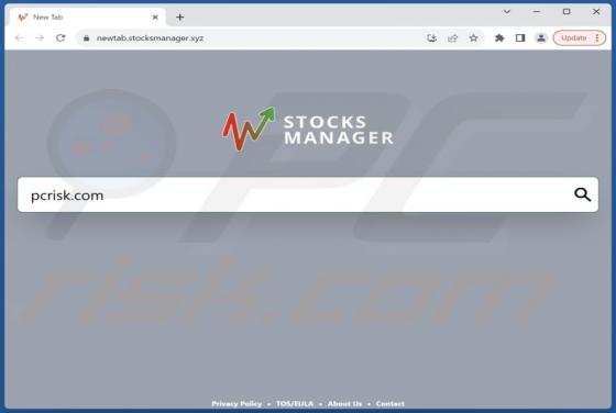 Stocks Manager Browser Hijacker
