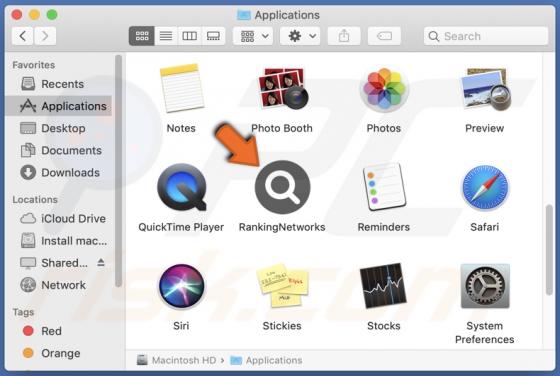 RankingNetworks Adware (Mac)