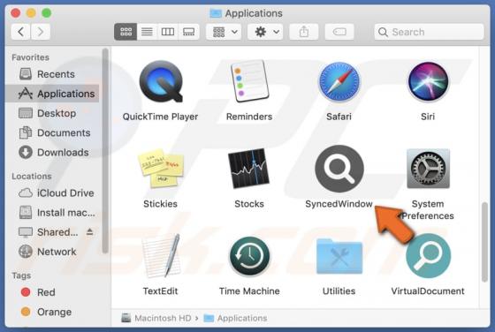 SyncedWindow Adware (Mac)