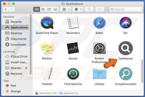 TaskNames Adware (Mac)