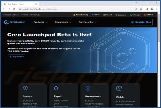 CREO ENGINE Launchpad Scam