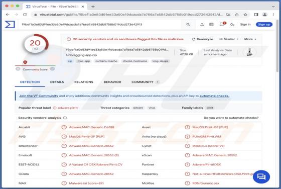 Unbragging.app Adware (Mac)