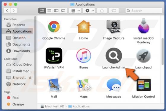 LauncherAdmin Adware (Mac)